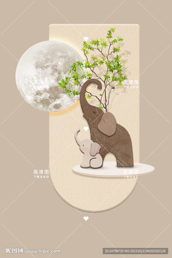 大象掛畫