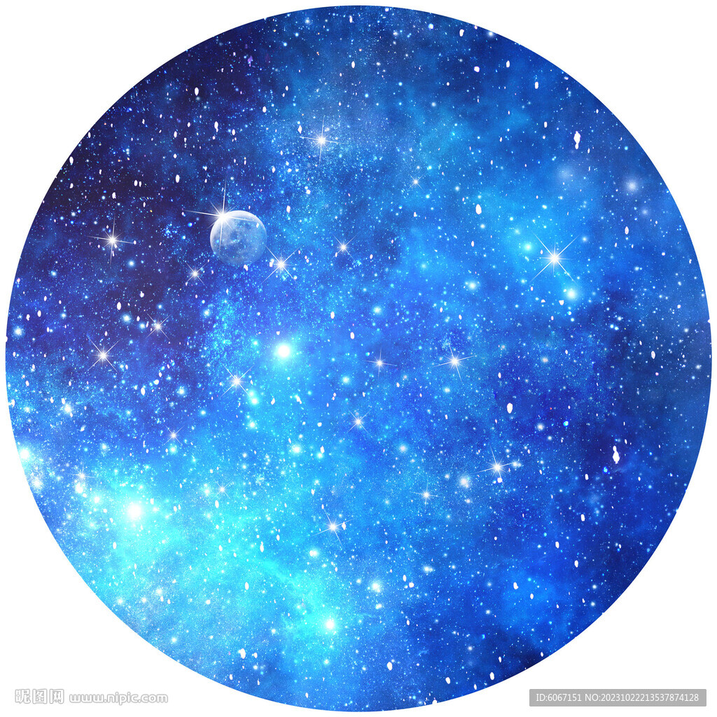 圓形星空圖