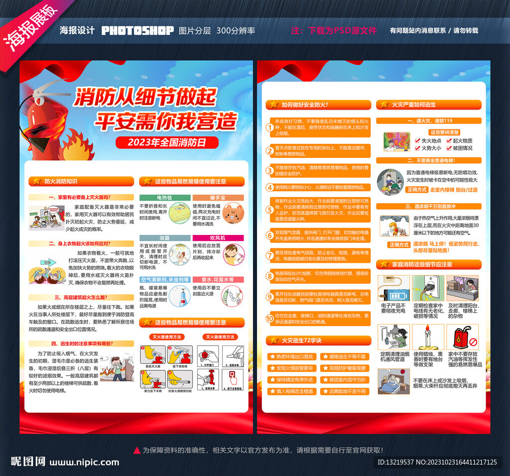 全國消防日宣傳單