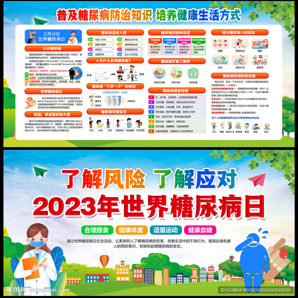 糖尿病展板