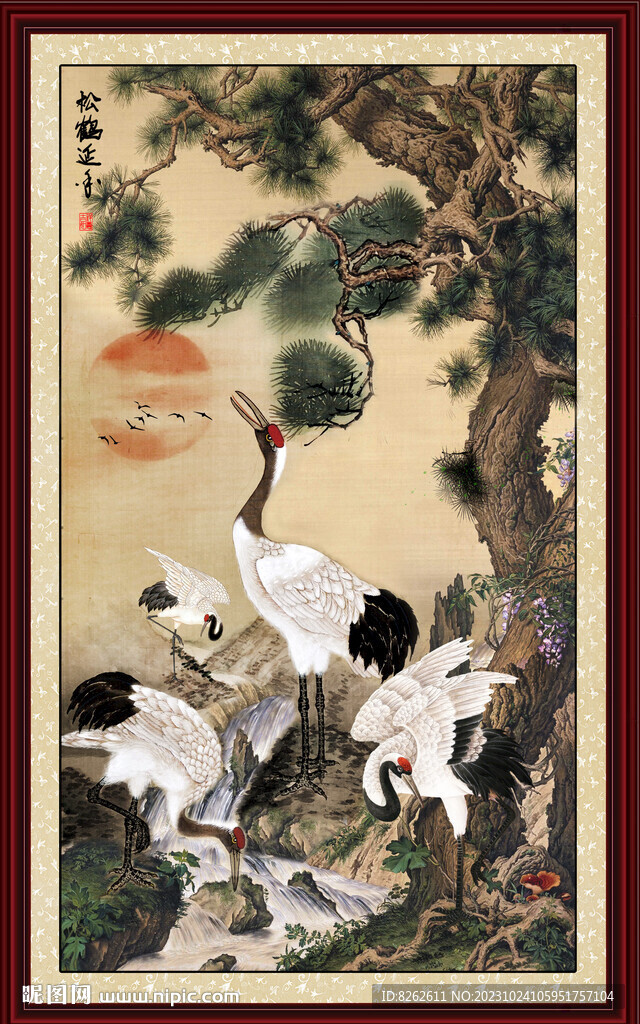 松鶴圖