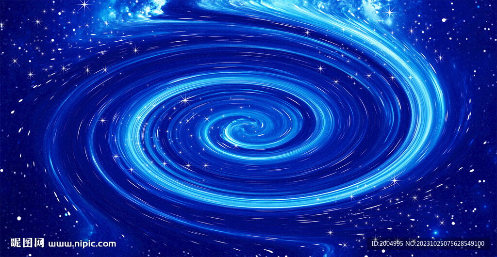 藍(lán)色旋渦星空背景