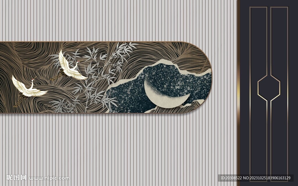 現(xiàn)代簡約輕奢背景墻