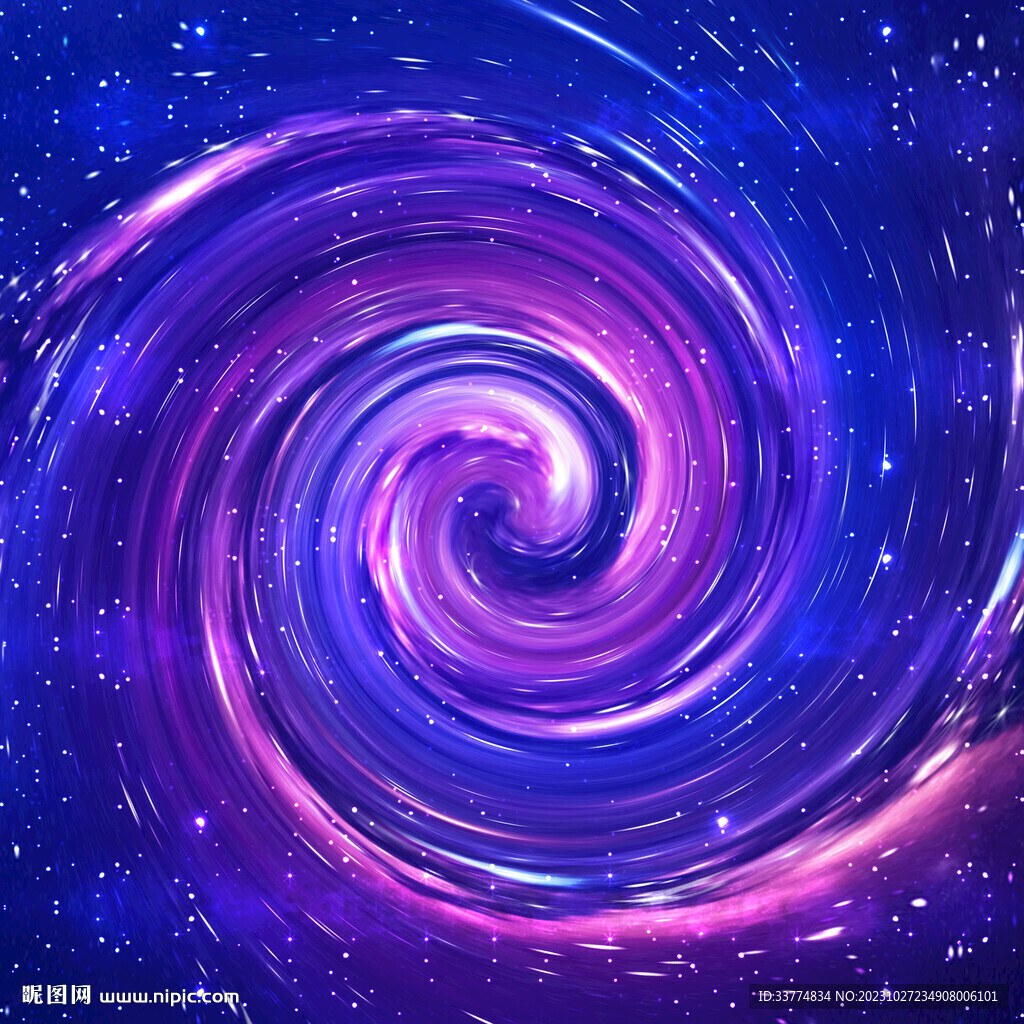 高清漩渦夢幻星空背景