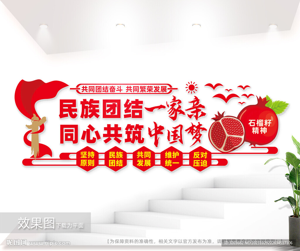 民族團結(jié)文化墻圖片