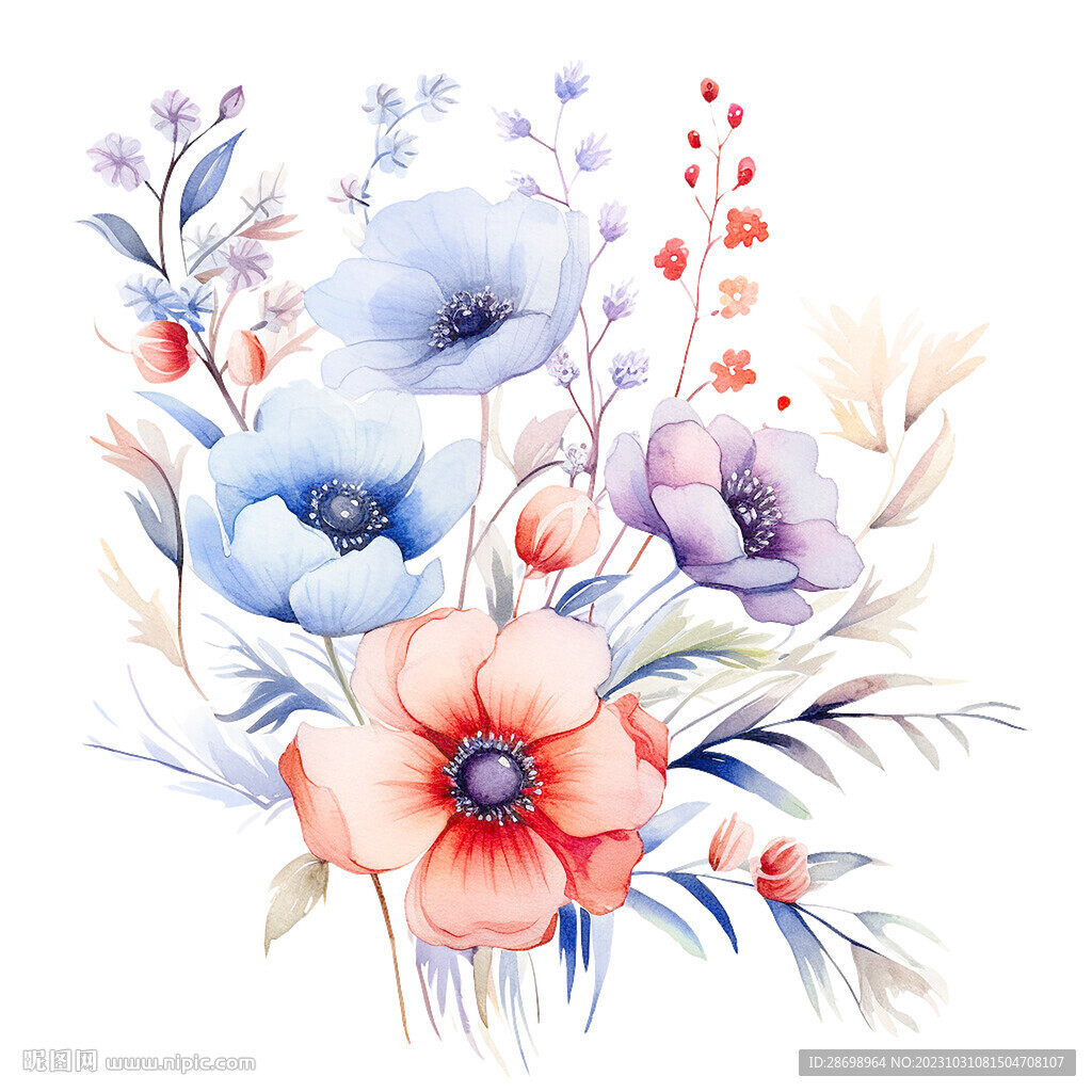 手繪花