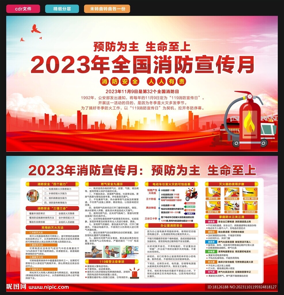 119消防日宣傳欄