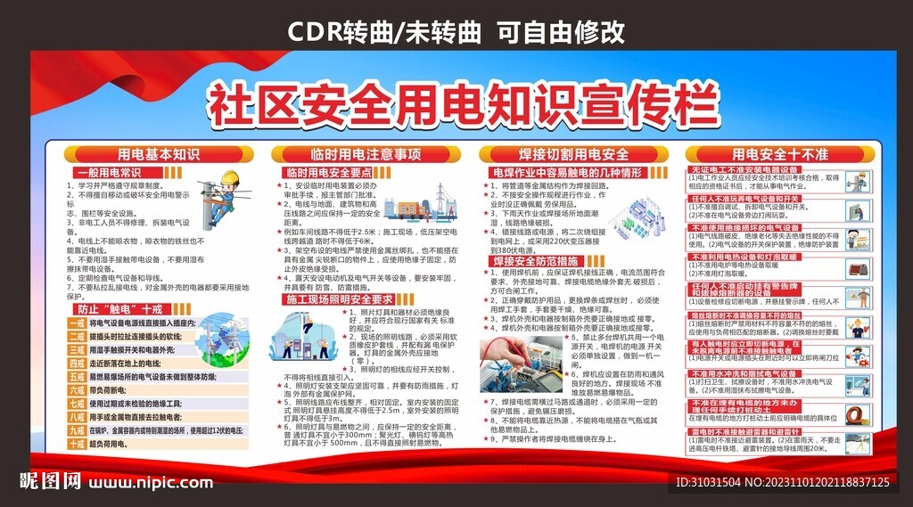 社區用電安全宣傳欄