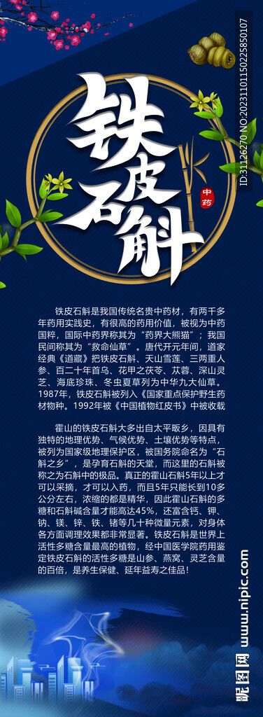 鐵皮石斛中藥材簡介 