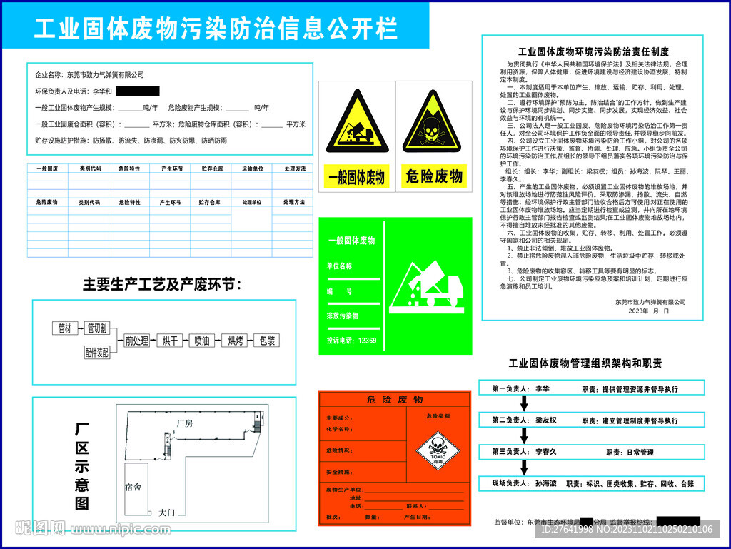 固體廢物公示欄