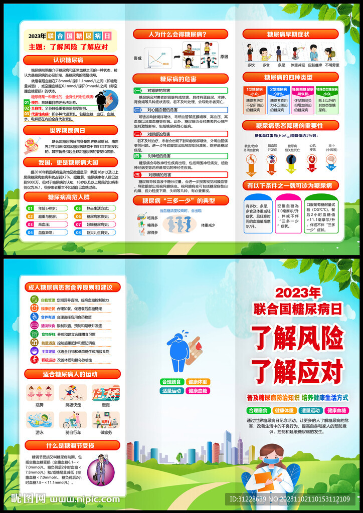2023糖尿病宣傳單