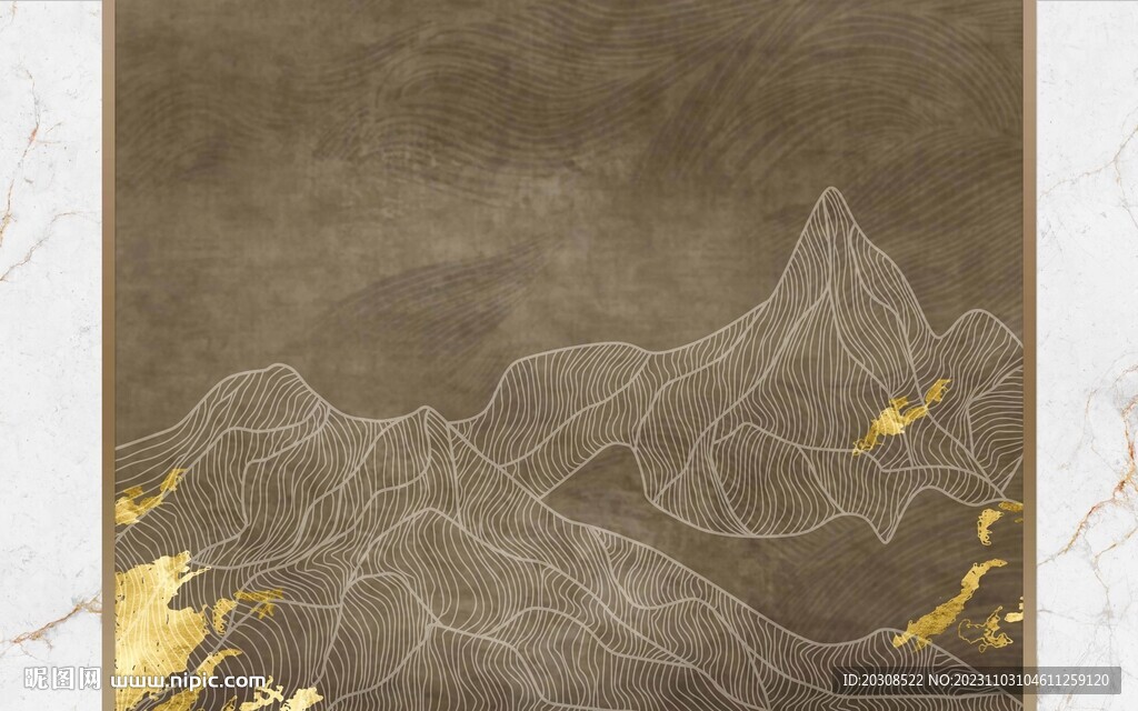 輕奢線條背景墻