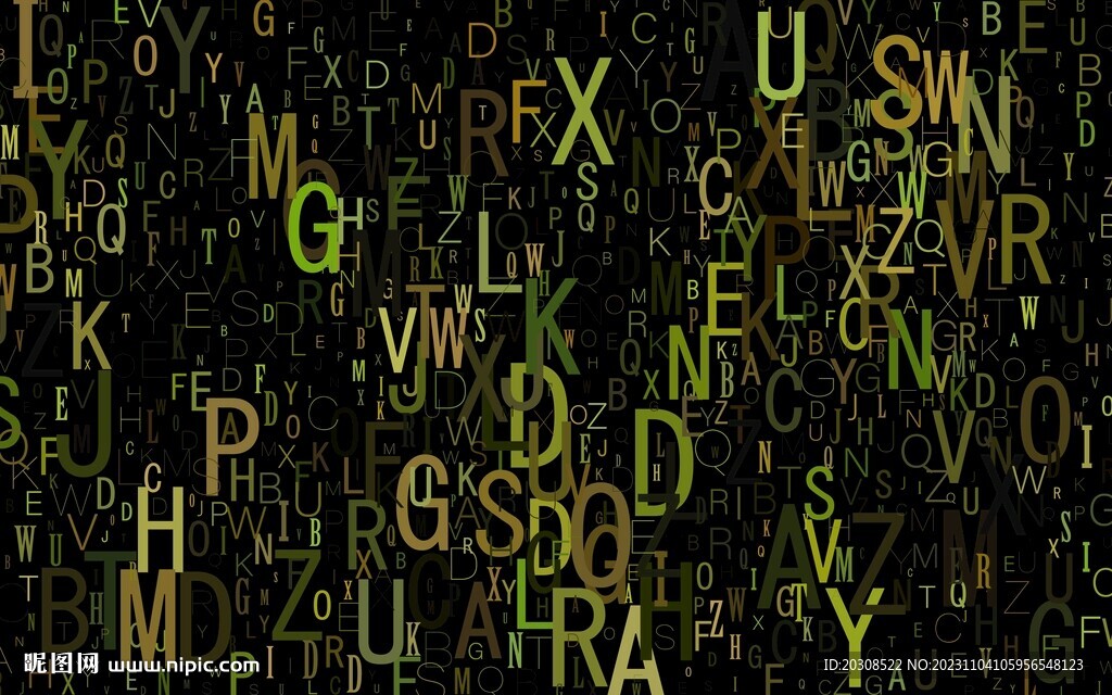 字母壁紙背景墻