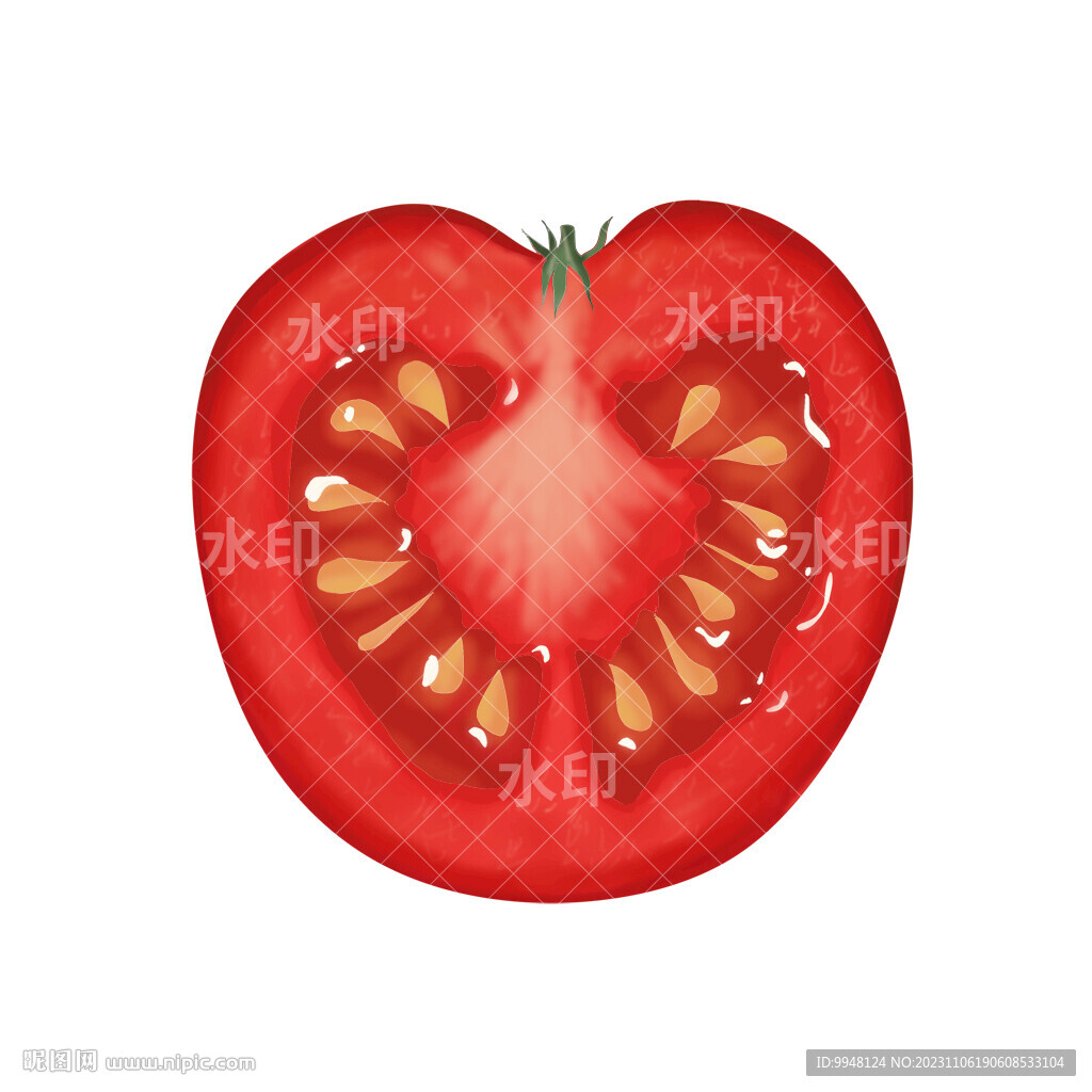 蔬菜番茄西红柿手绘卡通插画