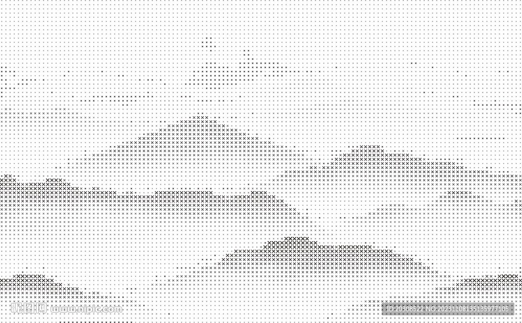 x形狀山水激光鏤空