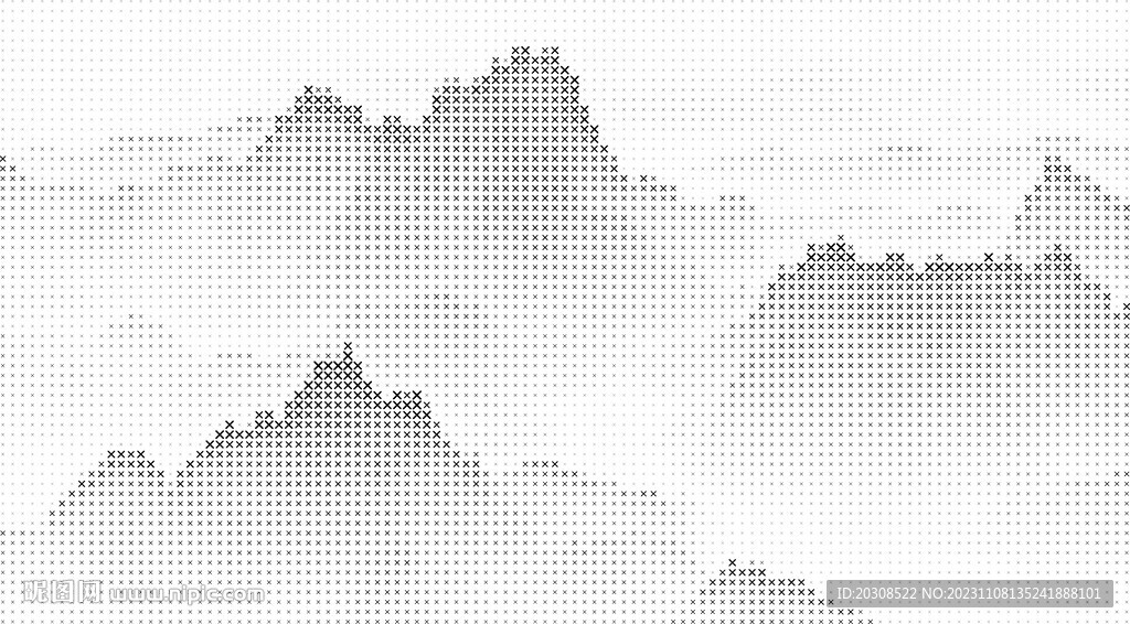 x形點狀山水激光鏤空