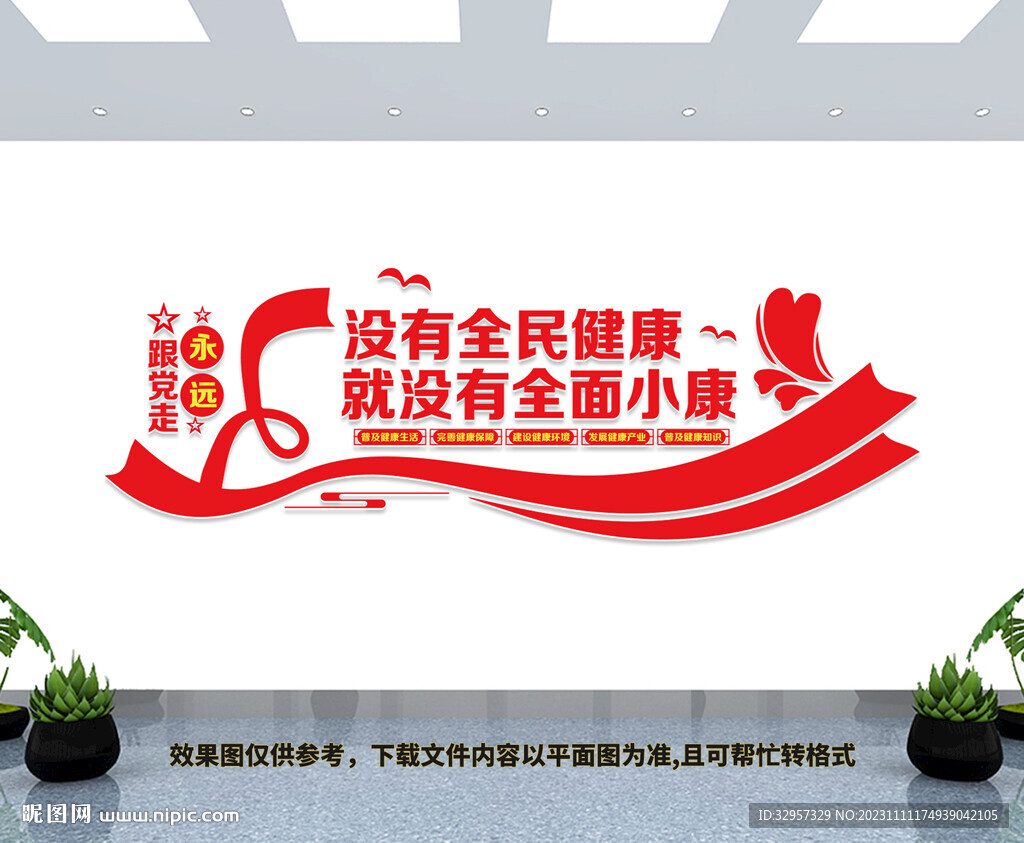 全面健康文化墻