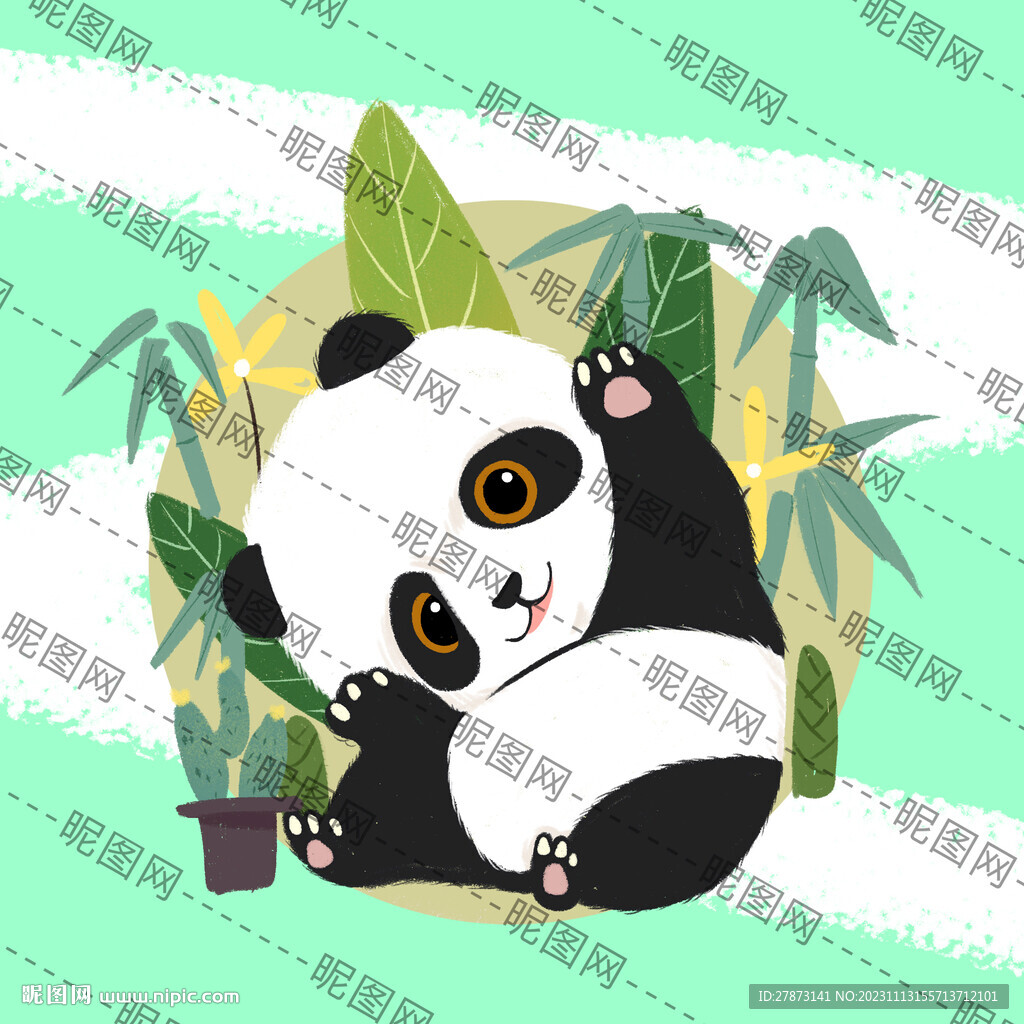 卡通熊貓