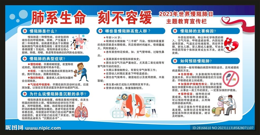 世界慢阻肺日宣傳欄