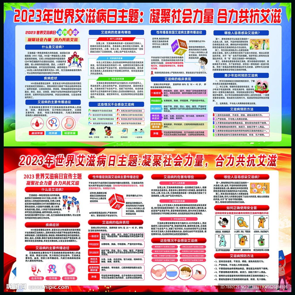 世界艾滋病日宣傳圖片