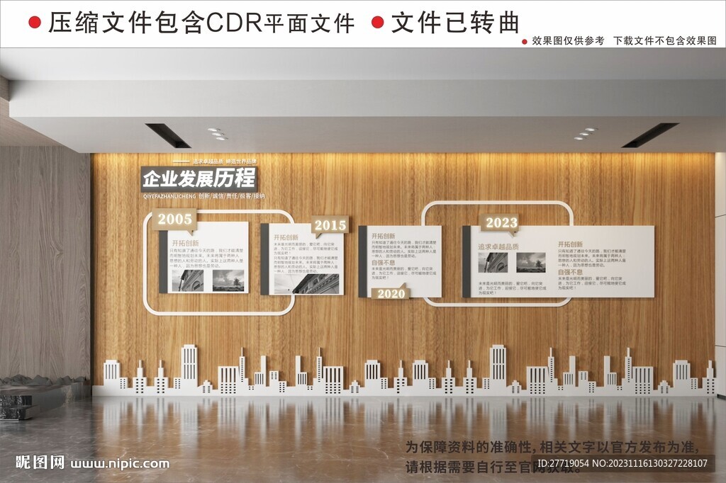新中式企业发展历程文化墙