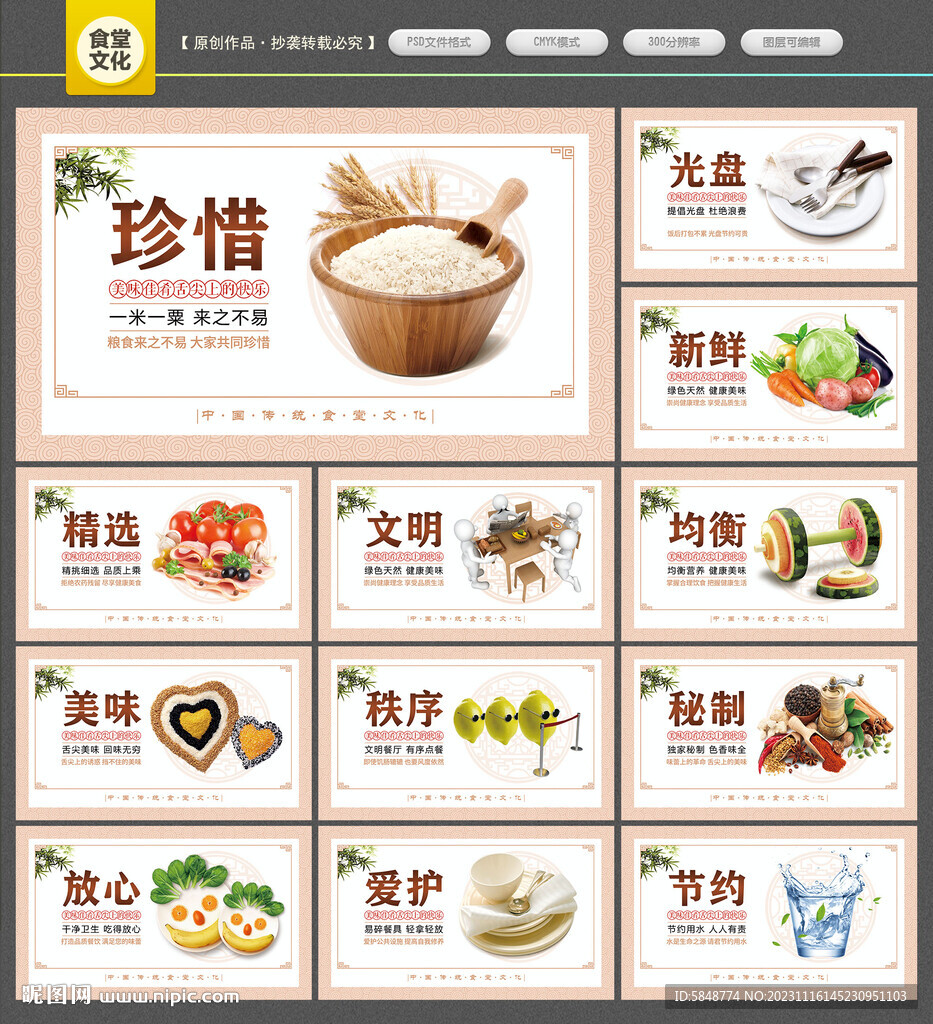 食堂文化展板