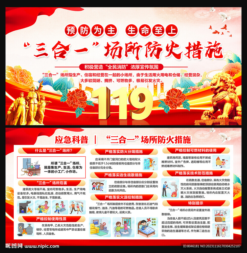 三合一場所防火