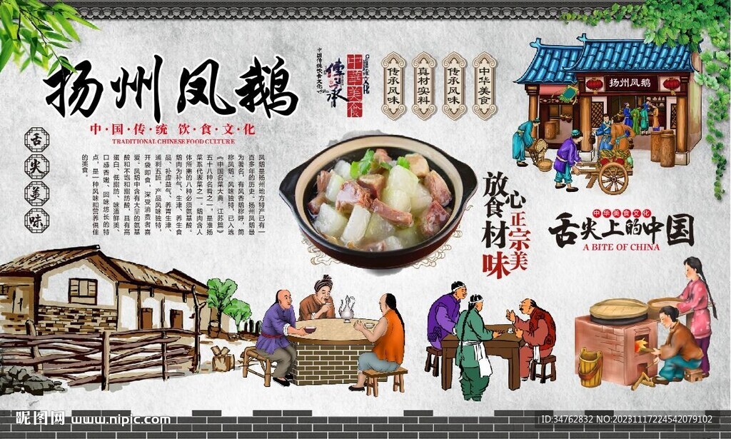 揚州鳳鵝背景