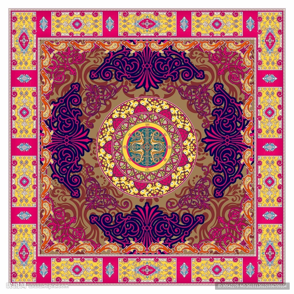 西欧风格王室风格花纹地毯