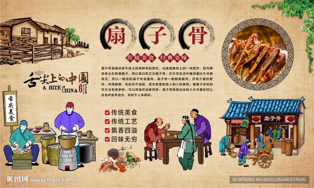扇子骨背景