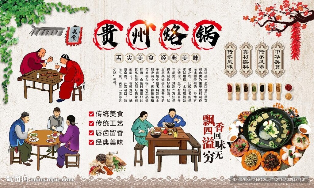 貴州烙鍋背景 