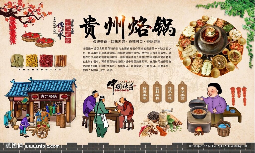 貴州烙鍋背景 