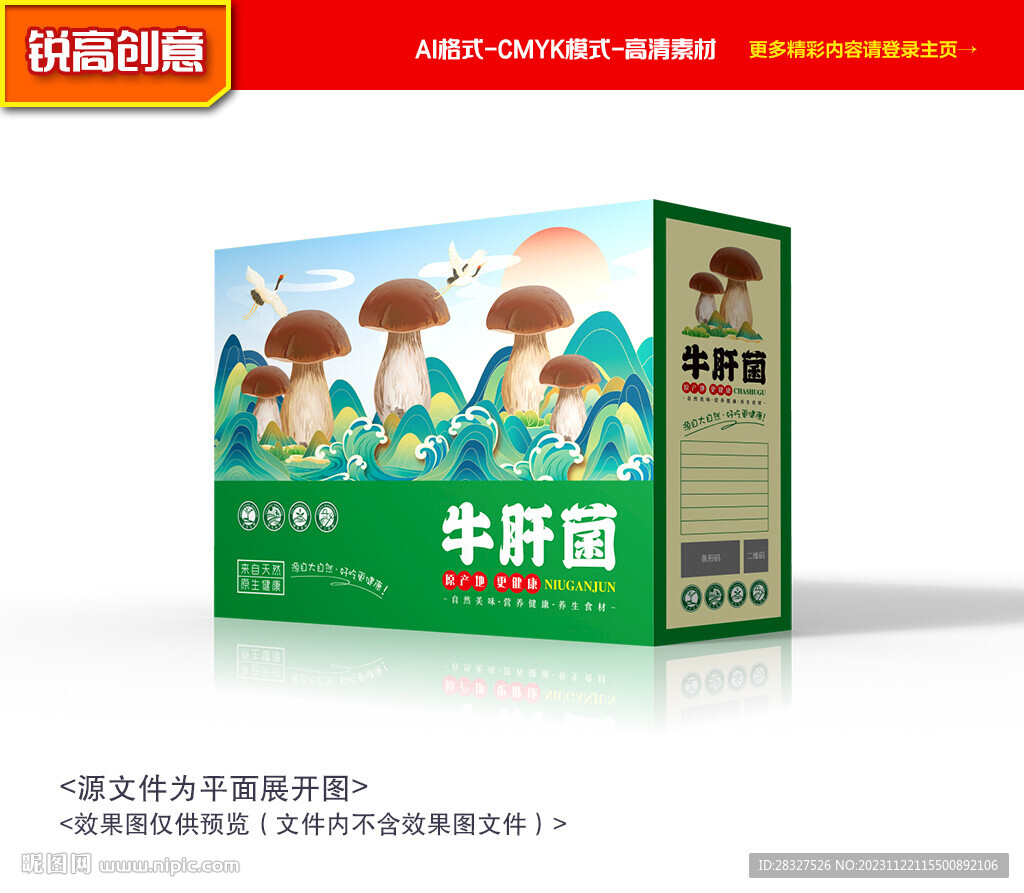 牛肝菌包裝 山珍禮盒