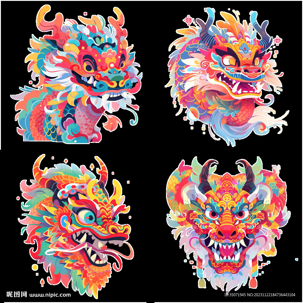 卡通龍