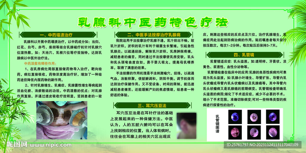 乳腺科中醫藥特色療法