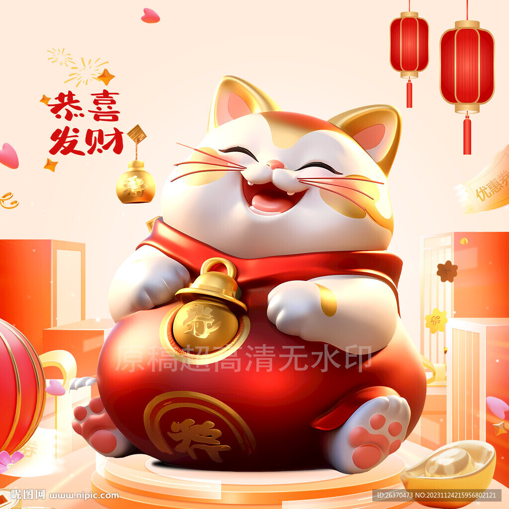 龍年吉祥物招財(cái)貓