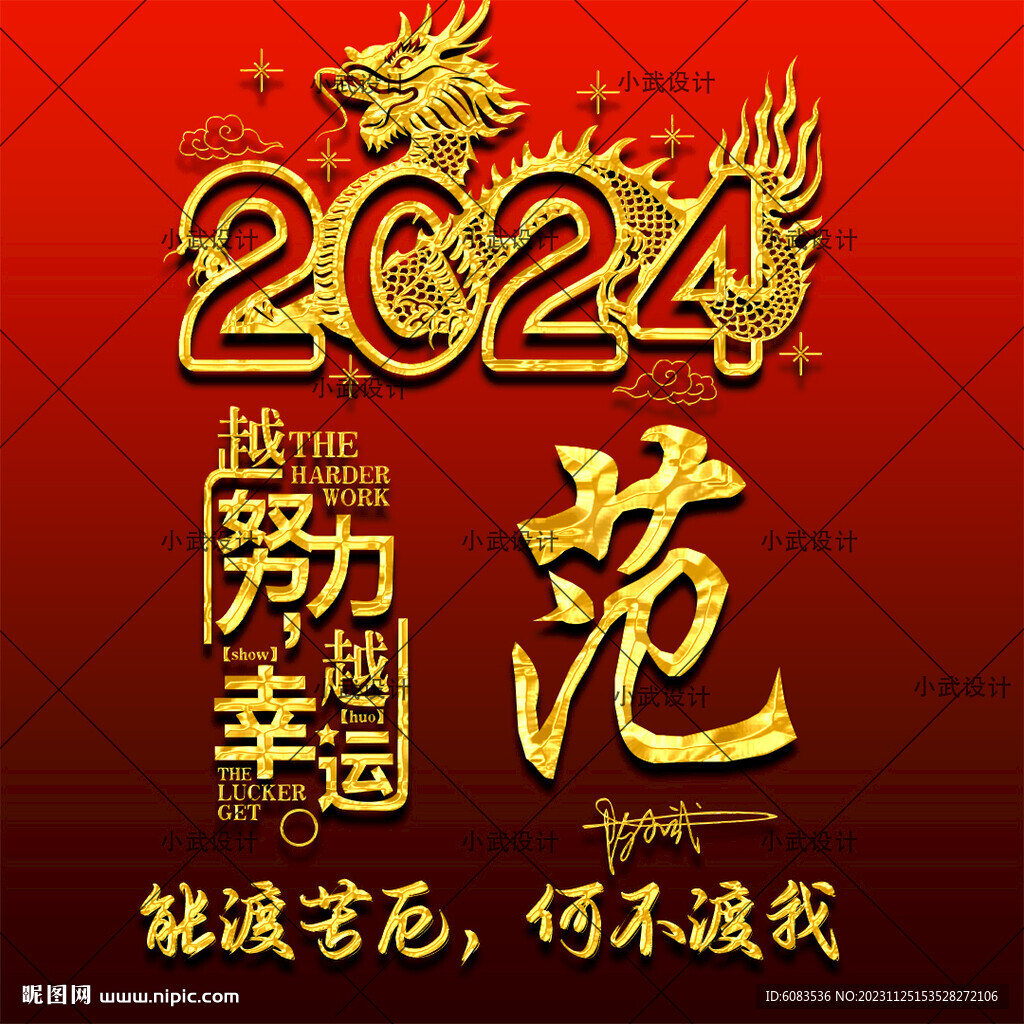2024龍年姓氏微信頭像