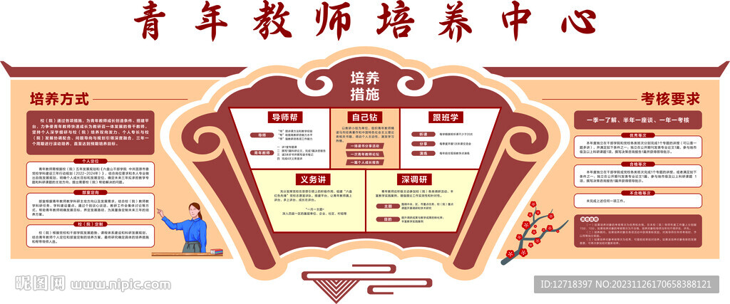 青年教師文化墻