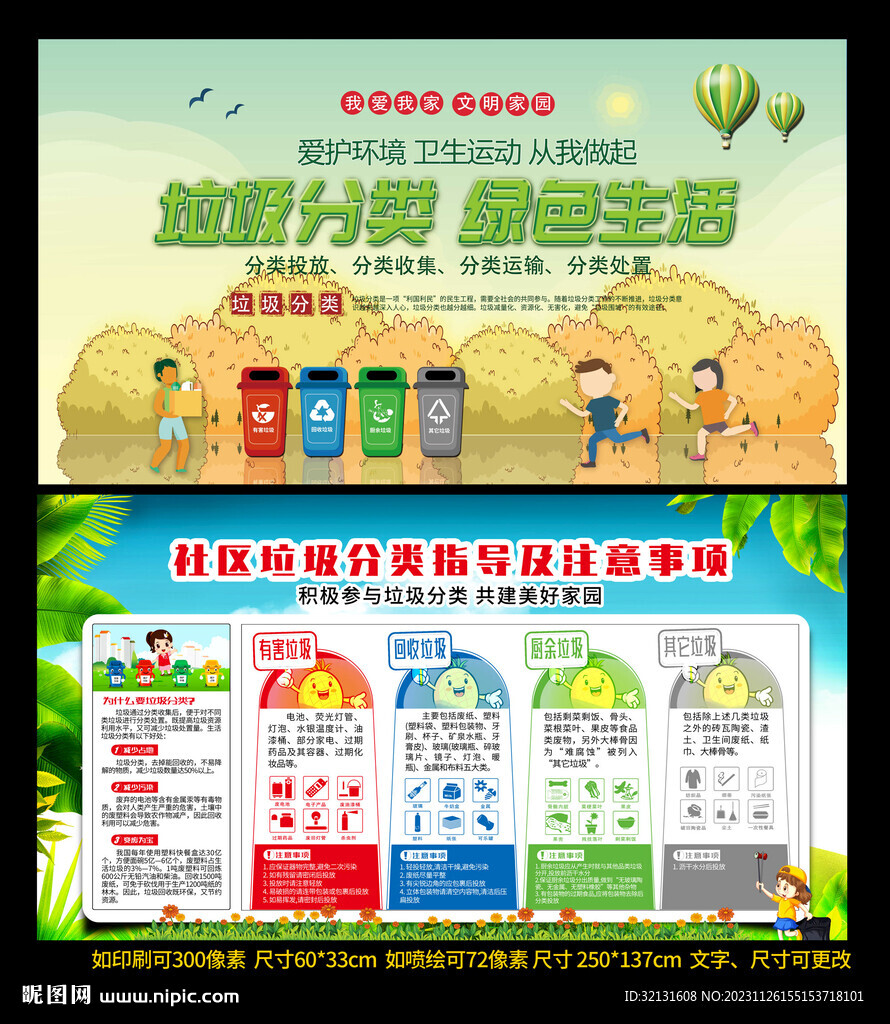  垃圾分類宣傳欄