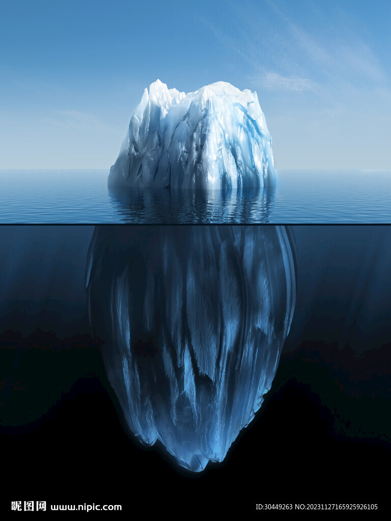 浮冰川冰山背景