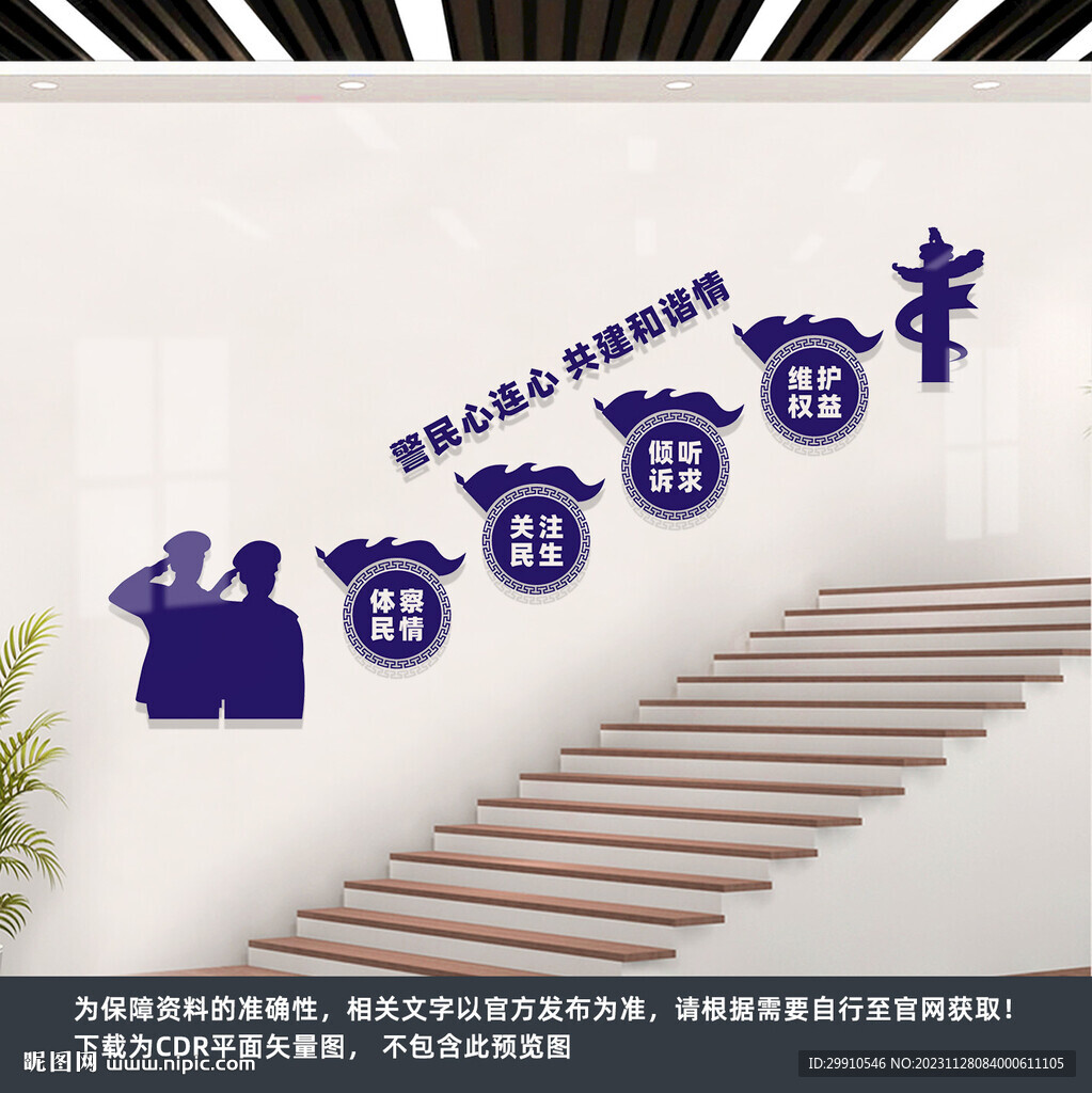 派出所樓梯文化墻