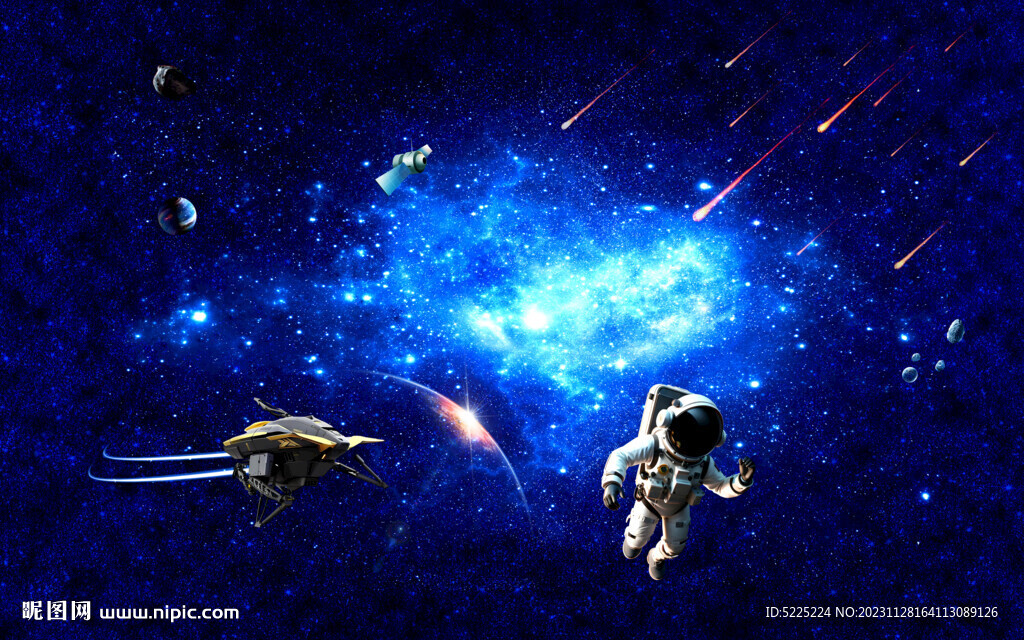 宇宙星空流星