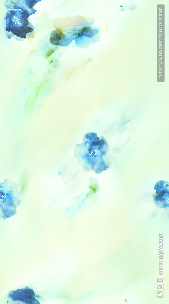 水彩花