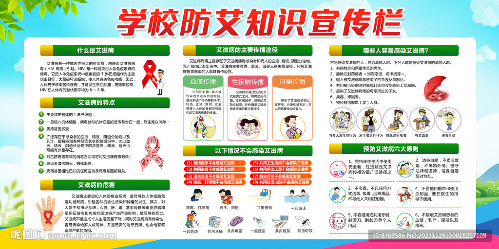 學校防艾宣傳欄