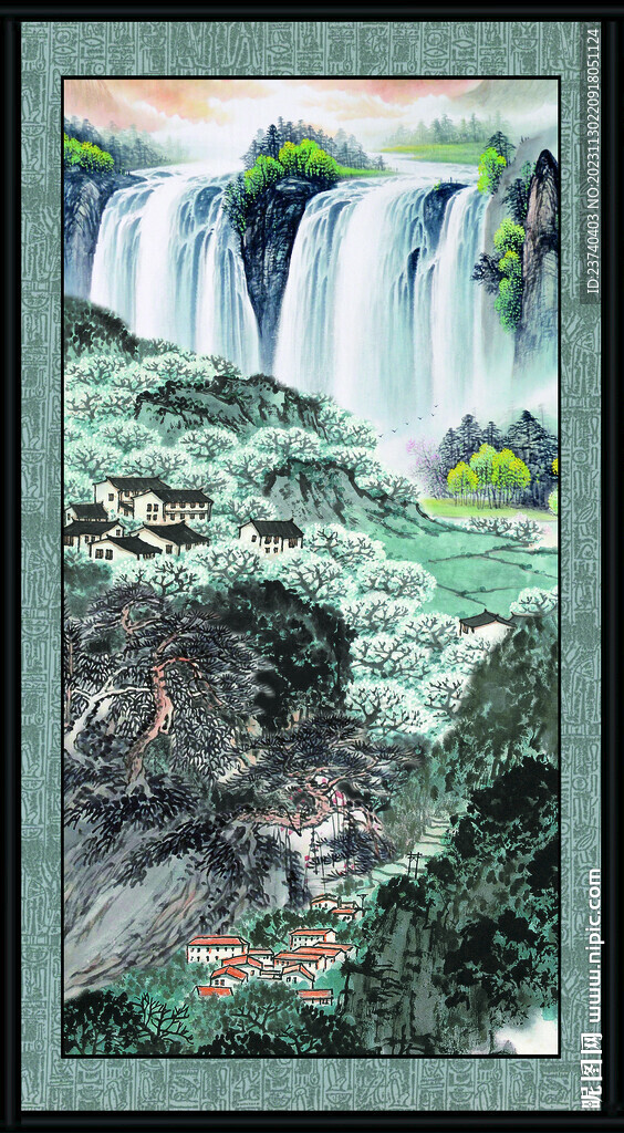 豎幅國畫 