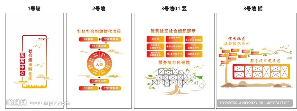 孵化器文化墻