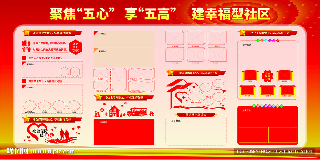 社區(qū)黨建展板
