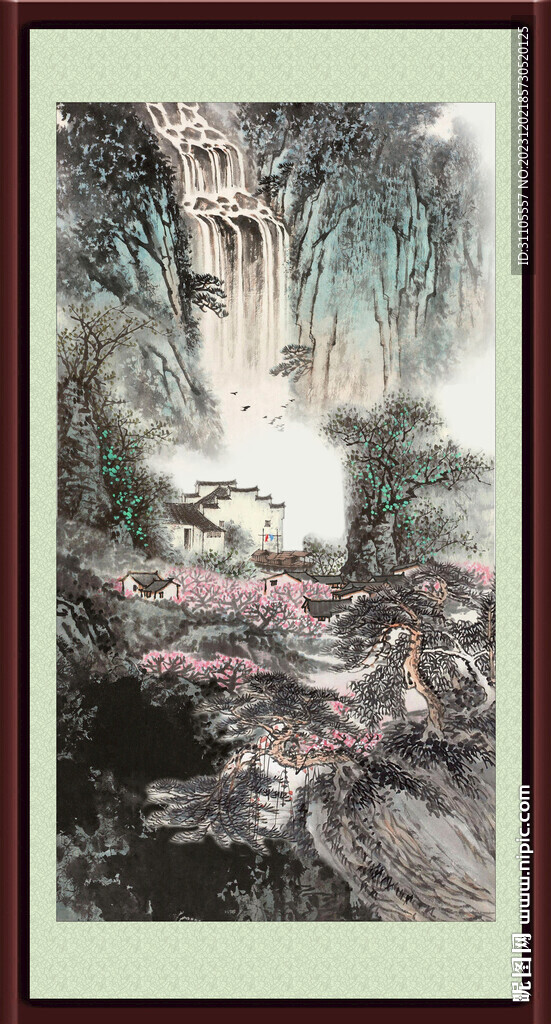 旺財山水畫 