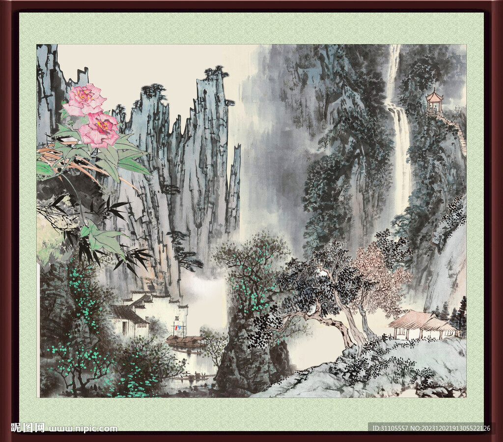 旺財(cái)山水畫(huà) 