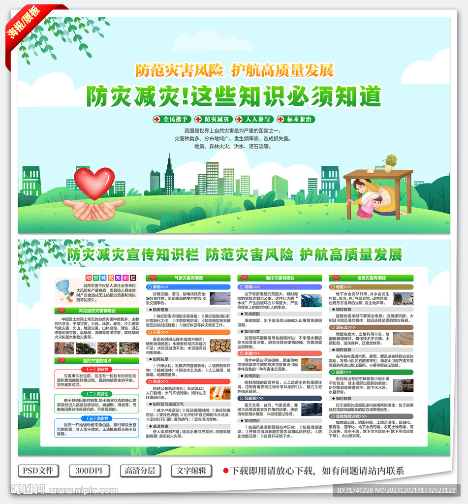 防災減災宣傳欄